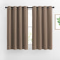 NICETOWN Blackout Draperies Curtains Panels - Window Treatment Thermal Insulated Solid Grommet Blackout Drapes for Bedroom (Set of 2, 52 by 45 Inch, Cappuccino)