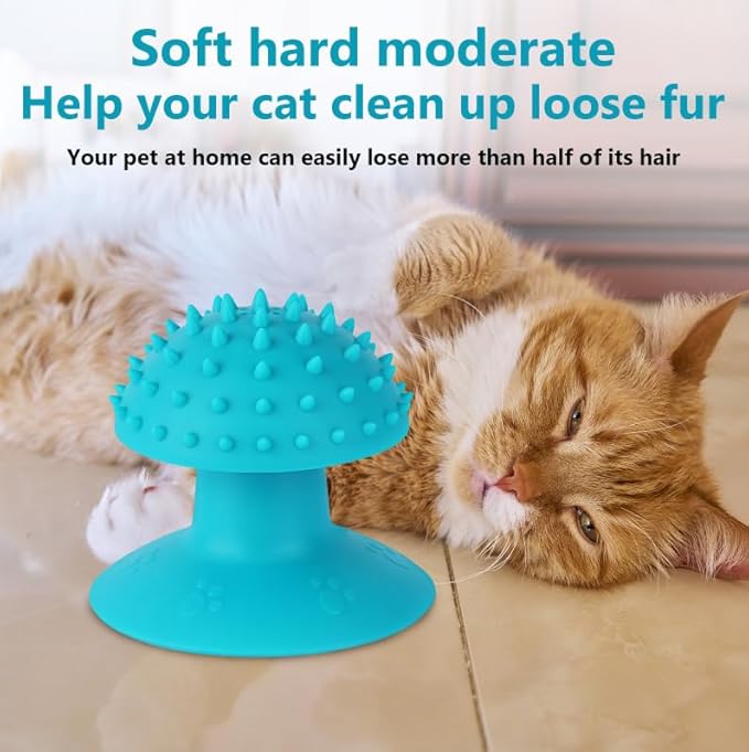 3-Pack Cat Scratcher cat self groomer for Loose Fur Removal, Catnip Massager, Massage Combs for Short & Long Fur Cats and Kittens-Mewly Pet