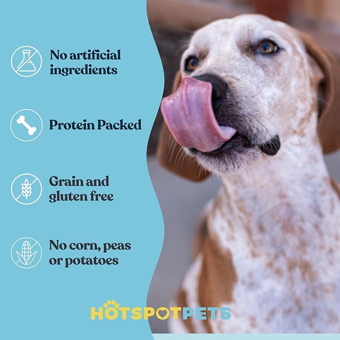 hotspot pets 6-7 Inch USDA Certified Facility Rawhide Dog Chew Bones - Choice of 10, 20, 30 Packs - from Grass Fed Brazilian Cows - Promotes Dental Hygiene and Good Behavior (30 Count)-Mewly Pet