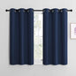 NICETOWN Blackout Draperies Curtains, Navy, 1 Pair, 34 x 36 inches, All Season Thermal Insulated Solid Grommet Top Blackout Curtains/Drapes for Kid's Room