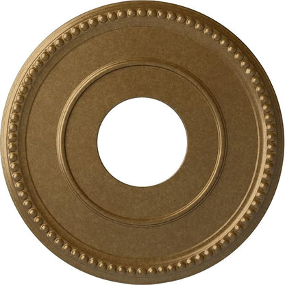 Ekena Millwork Bradford Ceiling Medallion, Pale Gold