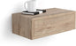 Mobili Fiver, Riccardo Floating nightstand, Oak, Made in Italy