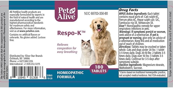 Native Remedies 352411 PetAlive® RespoCough Protect ComboPack for Pets-Mewly Pet