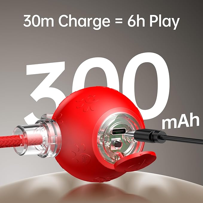 Interactive Cat Ball Toy - 2025 Smart Rolling Cat Toy with Shiny Tail, Motion Activated Boredom Relief for Indoor Cats, USB Rechargeable & Obstacle Avoidance-Mewly Pet