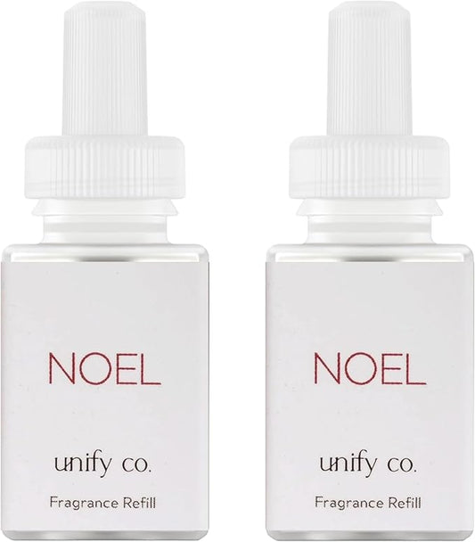 Pura & Unify Co. Home Scent Refill - Smart Home Air Diffuser - Up to 120-Hours of Luxury Fragrance per Refill - Home Essential - Clean & Safe Diffuser Fragrance - 2 Pack, Noel