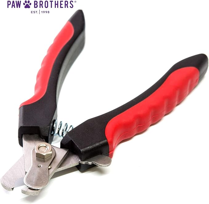 Ryan's Pet Supplies Paw Brothers Nail Clipper for Dogs and Cats, Pet Nail Clippers, Safe Grooming Tool, Professional Grade, Stainless Steel Blades, Safety Guard, Medium, 5.5 inches-Mewly Pet