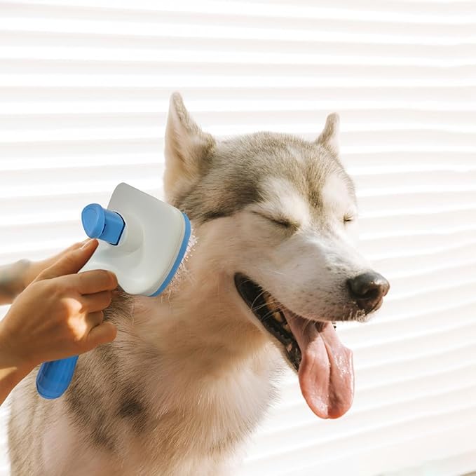 Pet Cleaning Deshedding Brush,Pet Hair Removal Brush for Shedding Massaging Grooming for Small Dogs,Cats,Rabbits-Mewly Pet