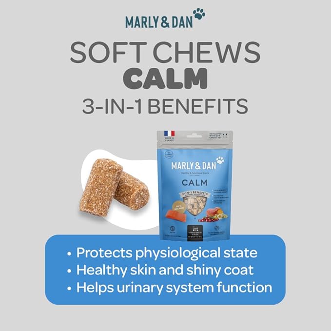 Marly & Dan Healthy & Functional Salmon Treats for Cats, Purrfectly Tasty Calm Recipe-Mewly Pet