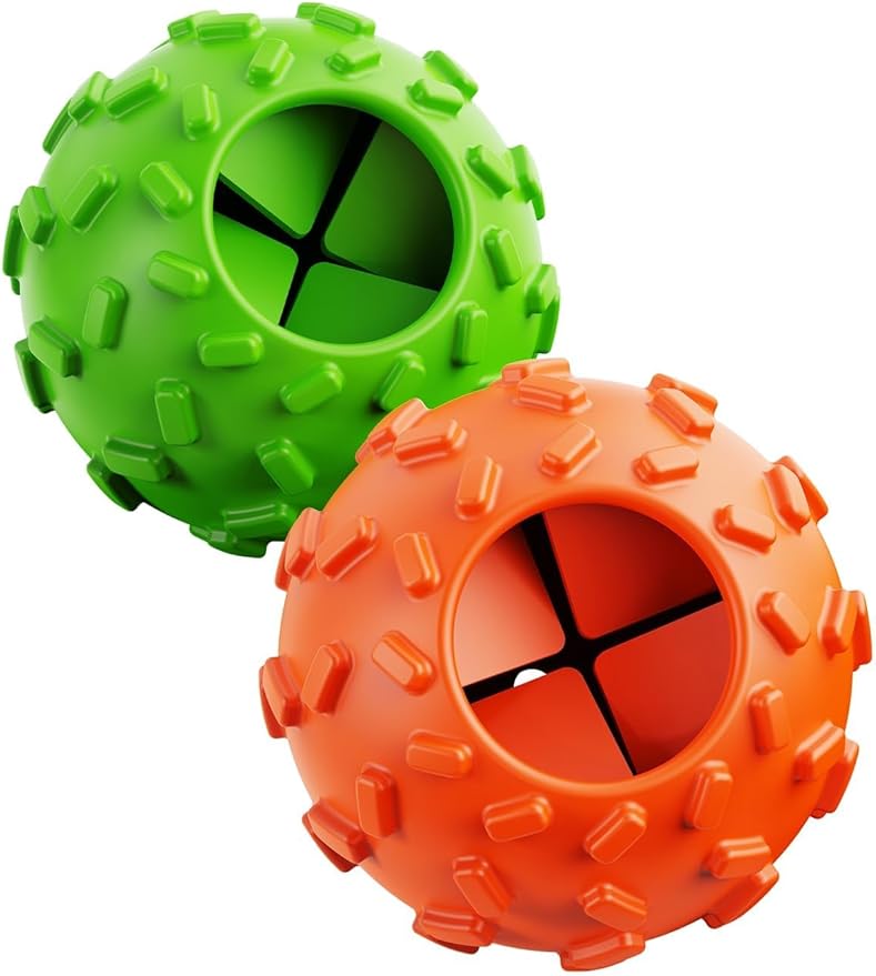 Dog Puzzle Toy 2 Pack – Cognitive Dog Treat Toy,Interactive Dog Toys for Treat Dispensing, Slow Feeder for Mental Stimulation & Anxiety Relief, Puppy Training Toy, Natural Rubber-Mewly Pet