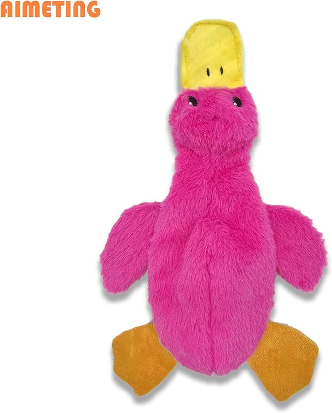 No Stuffing Dog Toys 3 Pack, Squeaky Dog Toys for Large Dogs, Plush Toys for Aggressive Chewers Small Medium Large Breeds, Puppy Chew Toys for Teething (Short Plush)-Mewly Pet