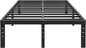 ALDRICH 14 Inch Metal Bed Frame Queen Size - Double Black Basic Steel Slats Platform, Easy Assembly Heavy Duty Noise Free Bedframes, No Box Spring Needed