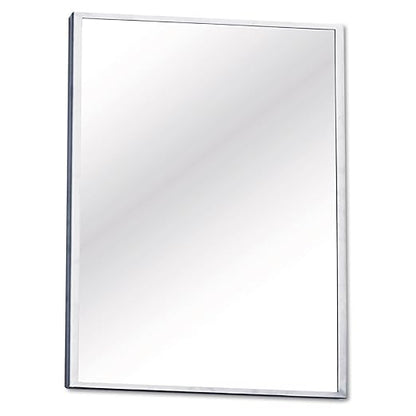 See All FR1824 Lavatory Mirror, Stainless Steel, Silver, 18" x 24"