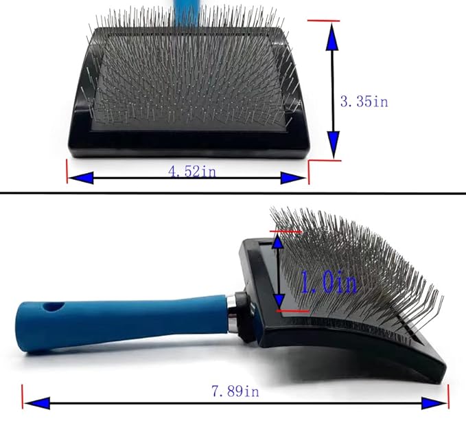 Dog Slicker Brush - Large Grooming Brushes for Dogs - Professional Groomer Supplies for Long Hair Pet - Slicker Brush For Goldendoodles-Easy To Use - Comfortable - Removes Long and Loose Hair-Mewly Pet