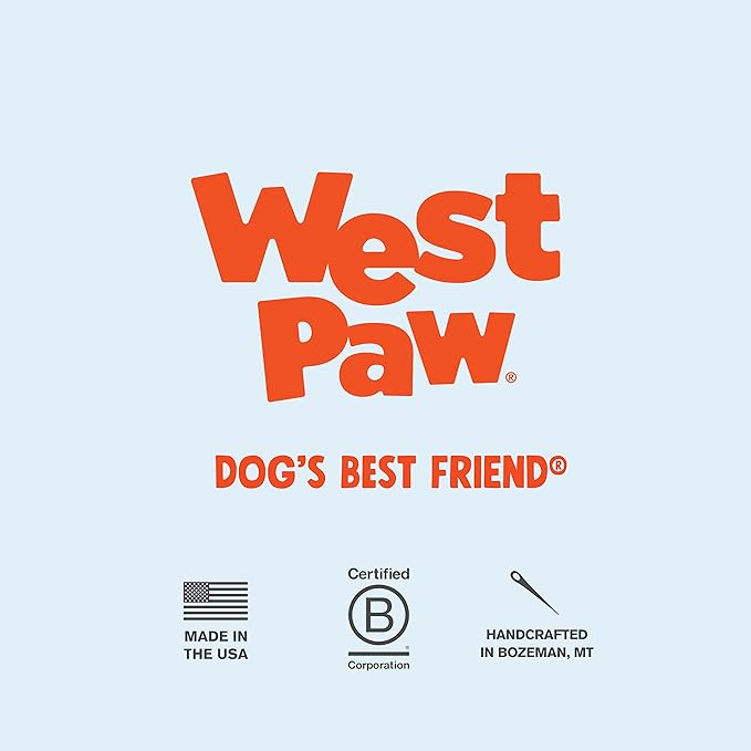 WEST PAW Zogoflex Toppl Treat Dispensing Dog Toy Puzzle – Interactive Chew Toys for Dogs – Dog Toy for Moderate Chewers, Fetch, Catch – Holds Kibble, Treats, X-Large, Tangerine-Mewly Pet