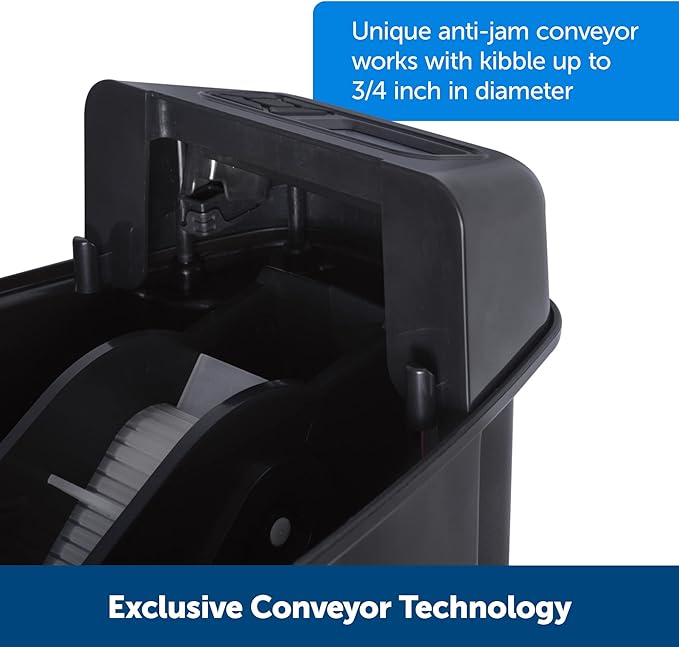 PetSafe Automatic Cat Feeder - Healthy Pet Simply Feed - Automatic Pet Feeder for Cats & Dogs - Timed Pet Feeder with Programmable Portion Control - Holds 24 Cups of Dry or Semi-Moist Dog or Cat Food-Mewly Pet