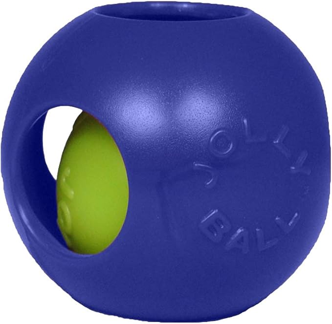 Jolly Pets Teaser Ball Dog Toy, Extra Large/10 Inches, Blue (1510 BL)-Mewly Pet