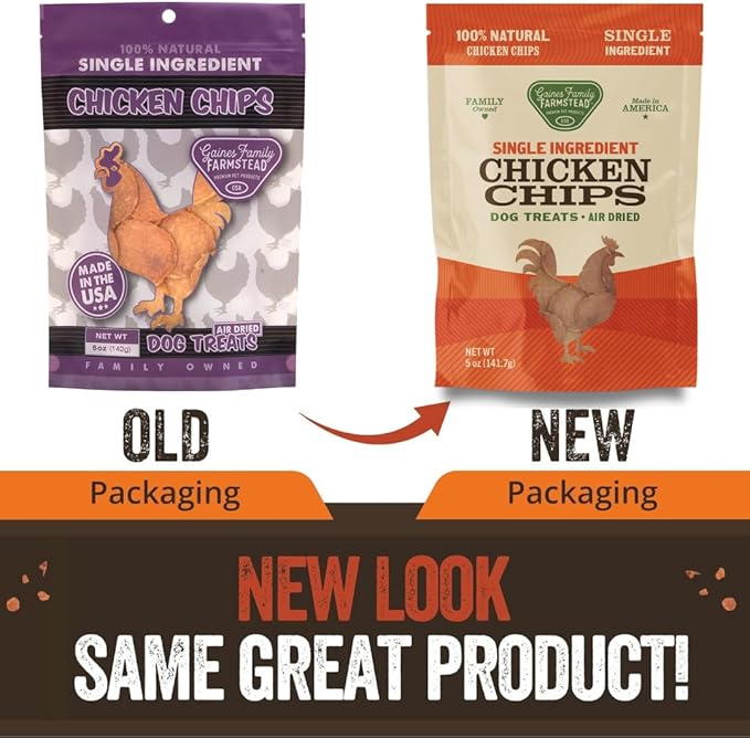 Gaines Family Farmstead Chicken Chips for Dogs – 6 oz Natural, High-Protein Dog Treats, Rawhide-Free Chews, Single Ingredient, Grain-Free, Made in USA-Mewly Pet
