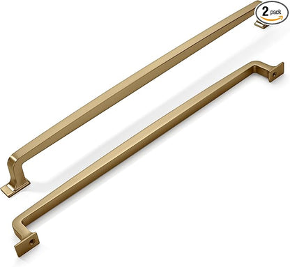 khtumeware 2 Pack 12 Inch Cabinet Handles Champagne Bronze Cabinet Pulls Warm Brass Drawer Pulls Kitchen Cabinet Hardware Handles for Cabinets Cupboard Handles Drawer Handles