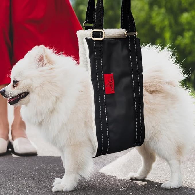 Leather Dog Lift Harness for Small Dogs,Doggie Walking Sling,Puppy Belly Support Strap,Pet Assist Harness for Senior,Injured,Disabled Dogs After ACL Surgery S-Mewly Pet