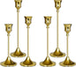 Candlestick Holders Gold, 6 Packs Taper Candle Holder for Candlesticks, Candle Sticks Holder Decor for Home Decor