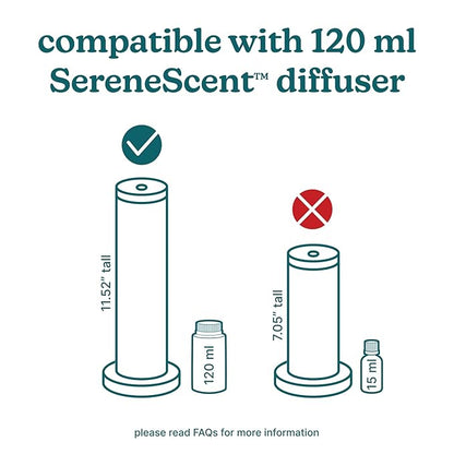 Homedics SereneScent Gilded Amber & Tonka Home Fragrance Oil, 120 ml, for use with Homedics SereneScent Waterless Diffuser (ARMH-970/973), Clean & Natural Everyday Collection