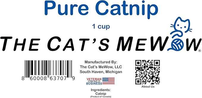 The Cat's MeWow 100% Pure Catnip - All Natural, Non-Addictive Treat for Cats & Kittens-Mewly Pet