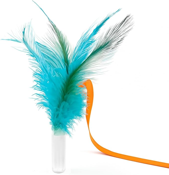 VIWIK Hide and Seek Cat Toy Replacement Feather Wands, 2 pcs Accessoriesis-Mewly Pet