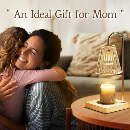 Marycele Candle Warmer with Timer, Vintage Amber Nightstand Candle Warming Lamp for Home Room Decor, Dimmable Wax Warmer for Jar Candles, Wedding Registry Gifts for Women Couples 2025