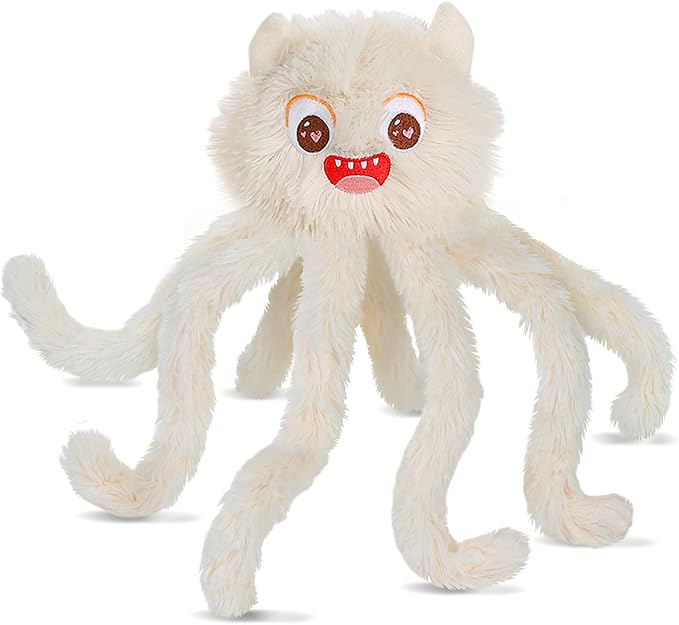 DODODOLA Dog Toys Squeaky Dog Toys with Crinkle Paper Cute Stuffed Octopus Durable Dog Plush Toys for Large Breed Dog Chew Toys for Small, Medium, Large Dogs-Mewly Pet