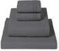 Mellanni Full Sheets Set - 4 PC Iconic Collection Bedding - Hotel Luxury, Extra Soft, Cooling Bed Sheets - Wrinkle, Fade, Stain Resistant (Full, Gray)