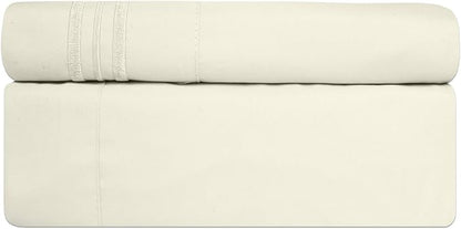Sweet Home Collection 1800 Thread Count Sheet Set – Soft Egyptian Quality Brushed Microfiber Sheets – Luxury Bedding Set with Flat Sheet, Fitted Sheet, 2 Pillow Cases (Pack of 12)