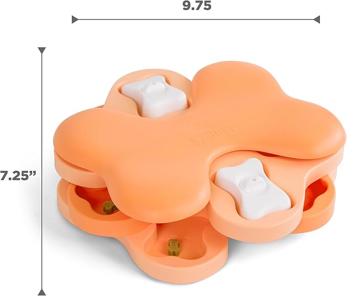 Outward Hound Nina Ottosson Puppy Tornado Dog Puzzle Interactive Treat Puzzle Dog Enrichment Dog Toy for Puppies, Level 2 Intermediate, Pink-Mewly Pet