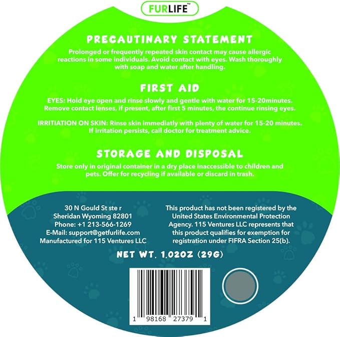 FurLife Flea and Tick Collar for Dogs – Waterproof Grey Dog Collar, Pet Supplies for Tick and Flea Prevention for Dogs, Safe for All Breeds-Mewly Pet