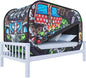 Skywin Kids Bed Tent Twin - Boys Fort for Kids - Pop Up Privacy Tent, Collapsible, Breathable, Light Reducing Pongee Bed Canopy for Warm and Cozy Night (Tank, Twin)
