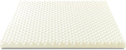 ZINUS 2 Inch Copper Cooling Memory Foam Mattress Topper With Airflow Design, Full, White