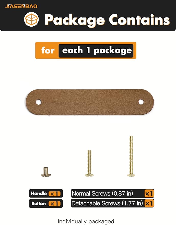 Brown Leather Drawer Pulls 12 Pack Leather Handles Cabinet knobs for Kitchen Cabinet Drawers Bathroom Dressers