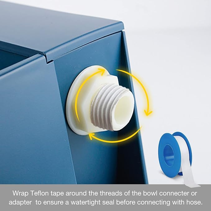 NAMSAN Automatic Dog Water Dispenser with Float Valve, 3/4'' Anti-Bite Metal Pipe, Outdoor Automatic Water Dispenser for Cats Chicken Animals, Goat Waterer, Livestock Water Trough-Mewly Pet