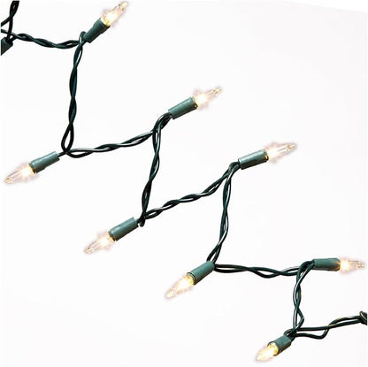 Noma/Inliten Holiday Wonderland 100-Count Clear Christmas Light Set,Green Wire