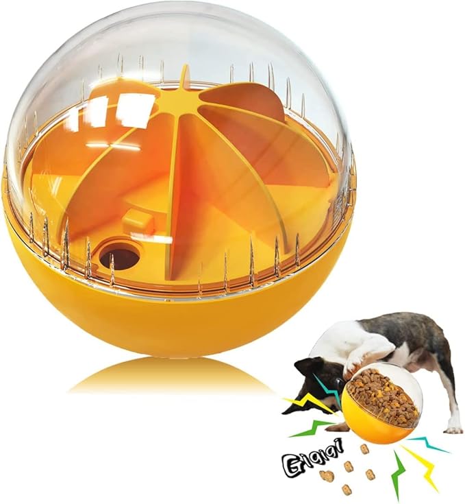Treat Dispensing Dog Toys - Puzzle & Slow Feeder Ball for Large, Medium & Small Dogs, Mentally Stimulating Enrichment Toys-Mewly Pet