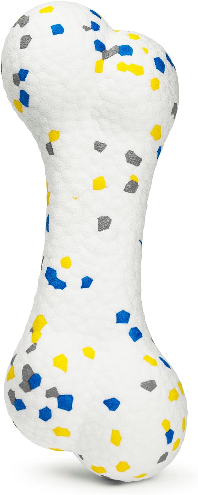 7.28" Indestructible Large Bone Balls for Aggressive Chewers Durable Stick Bouncy Interactive Chew Toy for Dogs Fetch Game Lightweight Floating Outdoor Training, White-Mewly Pet