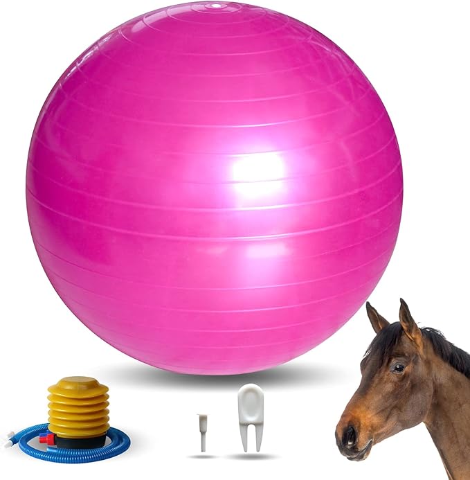 17 Inch Horse Play Balls Anti-Burst Herding Ball for Horse Mega Equine Ball for Play Training Horses Soccer Balls-Mewly Pet