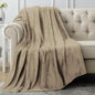 Utopia Bedding Fleece Blanket Throw Size Camel 300GSM Luxury Anti-Static Fuzzy Soft Microfiber Blanket for Couch, Sofa and Bed (60x50 Inch)