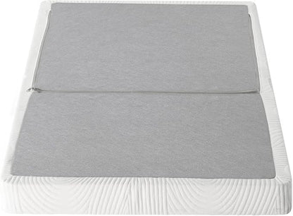 ZINUS 4 Inch Box Spring with Cover, No Assembly Mattress Foundation, Sturdy Metal Structure, Twin, White