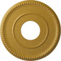 12 1/2"OD x 3 7/8"ID x 3/4"P Bradford Ceiling Medallion (Fits Canopies up to 6 5/8"), Hand-Painted Iridescent Gold
