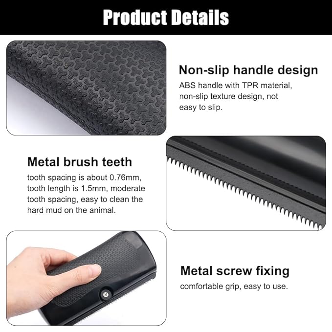 Deshedding Dog Brush Grooming Tool – Pet Hair Remover Comb for Shedding, Rhykin Brush for Short and Long Hair, Pet Groompro Deshedding Brush for Dogs,Cats,Rabbits, Horses Matted Loose Hair-Mewly Pet