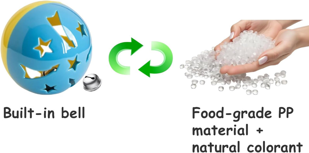 6-Pack Cat Toys for Kittens and Cats, On Cloud Nine (1.5'', Basic Cat Toy Set)-Mewly Pet