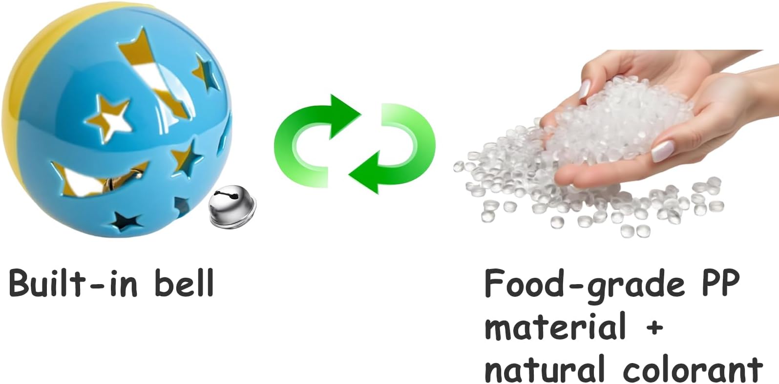 6-Pack Cat Toys for Kittens and Cats, On Cloud Nine (1.5'', Basic Cat Toy Set)-Mewly Pet