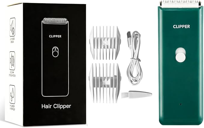 Dog Clippers,Quiet Washable USB Rechargeable Cordless Dog Grooming Kit,Electric Pets Hair Trimmers Shaver Shears for Dogs and Cats Green-Mewly Pet