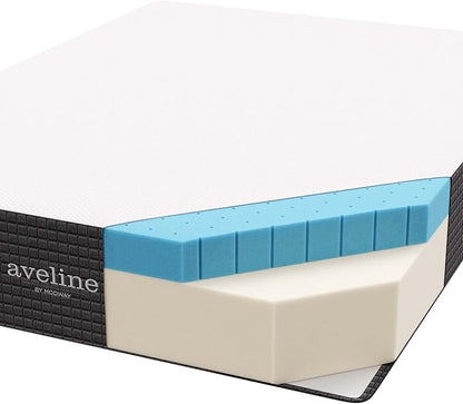 Modway Aveline 12” Gel Infused Memory Mattress with CertiPUR-US Certified Foam Queen Mattress