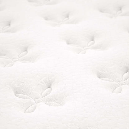 Modway Jenna 8” Innerspring and Memory Foam Twin Mattress With Individually Encased Coils, White